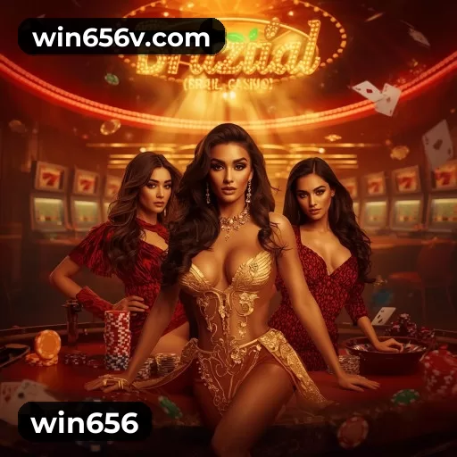 Tela de boas-vindas e lobby de jogos do aplicativo win656